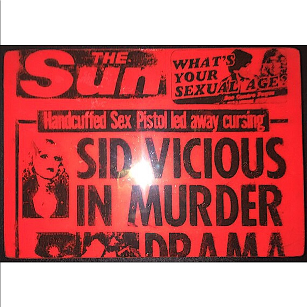 SID VICOUS Lucky Box (cigar box) ransom notes 6x6”